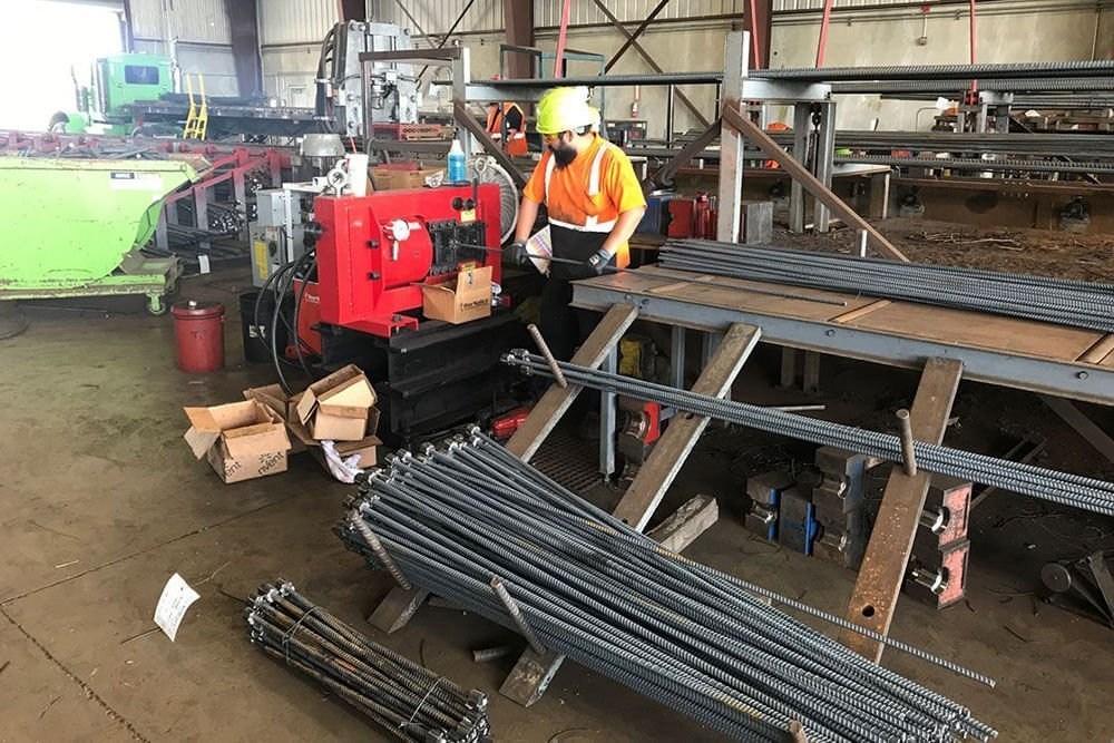 Concrete reinforcement installation